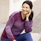 Pullover - Pullover mit Farbverlauf – Farbe BEERE-LILA-MULTICOLOR – Ansicht 3 Pullover - Pullover mit Farbverlauf, in Größe L(44/46) bis XXL(52/54), in Farbe BEERE-LILA-MULTICOLOR – Farbe BEERE-LILA-MULTICOLOR – Ansicht 3