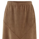 Uni - Leicht ausgestellter Rock, in Größe 034 bis 052, in Farbe COGNAC – Farbe COGNAC – Ansicht 2