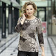 Pullover - Pullover in Feinstrick, in Größe 038 bis 054, in Farbe SCHWARZ-BEIGE – Farbe SCHWARZ-BEIGE – Ansicht 2