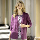 Strickjacken - Strickjacke mit dekorativer Struktur, in Größe 038 bis 054, in Farbe MAUVE – Farbe MAUVE – Ansicht 1