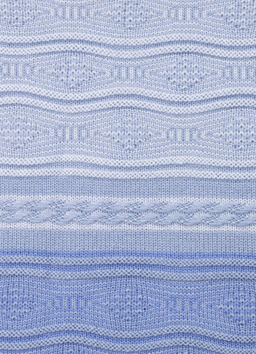 Langarm - Pullover in Farbverlauf, in Größe 036 bis 052, in Farbe AZURBLAU-JEANSBLAU-ECRU Ansicht 3