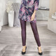 Leggings - Leggings in feiner Glanz-Optik, in Größe 034 bis 058, in Farbe NUGATBRAUN – Farbe AUBERGINE – Ansicht 1