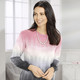 Langarm - Pullover in Jacquard-Dessin – Farbe ROSÉ-WEISS-GRAU – Ansicht 1 Langarm - Pullover in Jacquard-Dessin, in Größe 038 bis 052, in Farbe ROSÉ-WEISS-GRAU – Farbe ROSÉ-WEISS-GRAU – Ansicht 1