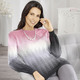Langarm - Pullover in Jacquard-Dessin – Farbe ROSÉ-WEISS-GRAU – Ansicht 3 Langarm - Pullover in Jacquard-Dessin, in Größe 038 bis 052, in Farbe ROSÉ-WEISS-GRAU – Farbe ROSÉ-WEISS-GRAU – Ansicht 3