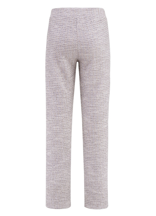 Hosen - Dezent schimmernde Hose Ansicht 2 Hosen - Dezent schimmernde Hose, in Größe 018 bis 052, in Farbe ECRU-HELLBLAU-ROSA Ansicht 2