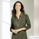 Tuniken - Shirt-Tunika mit krempelbaren Ärmeln – Farbe OLIV – Ansicht 1 Tuniken - Shirt-Tunika mit krempelbaren Ärmeln, in Größe 036 bis 054, in Farbe SAND – Farbe OLIV – Ansicht 1