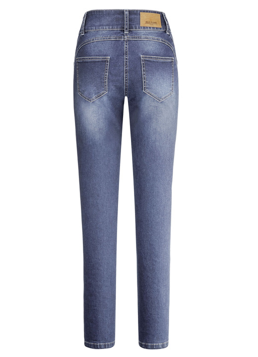Hosen mit Knopf- und Reißverschluss - Shaping-Jeans in 4-Pocket-Form Ansicht 2 Hosen mit Knopf- und Reißverschluss - Shaping-Jeans in 4-Pocket-Form, in Größe 017 bis 050, in Farbe JEANSBLAU Ansicht 2