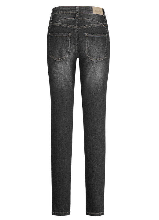 Hosen mit Knopf- und Reißverschluss - Jeans mit Push-up-Effekt, in Größe 017 bis 050, in Farbe DUNKELBLAU Ansicht 6