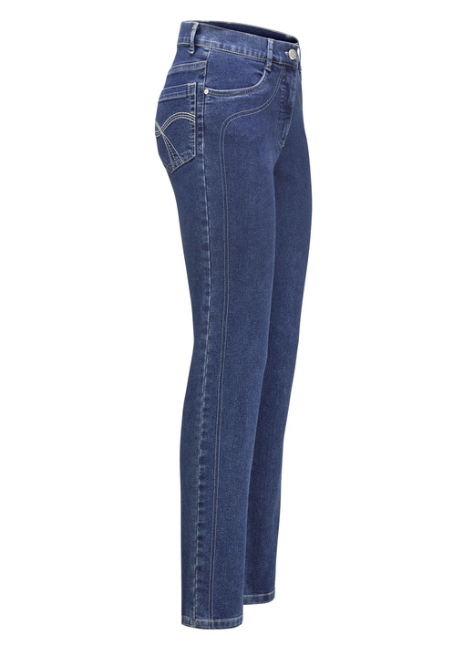 Hosen mit Knopf- und Reißverschluss - Power-Stretch-Jeans, in Größe 017 bis 092, in Farbe JEANSBLAU Ansicht 6