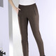 Damen - Hose mit Reißverschluss-Taschen, in Größe 018 bis 052, in Farbe COGNAC MELIERT – Farbe COGNAC MELIERT – Ansicht 3