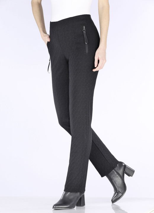 Hosen in Schlupfform - Sportive Hose , in Größe 018 bis 052, in Farbe SCHWARZ Ansicht 3