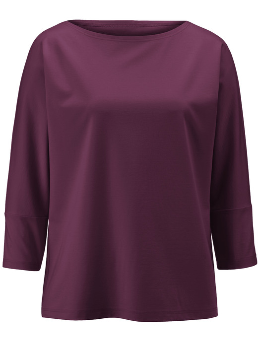 3/4-Arm - Shirt mit rundem Halsausschnitt, in Größe 036 bis 052, in Farbe BEIGE Ansicht 9