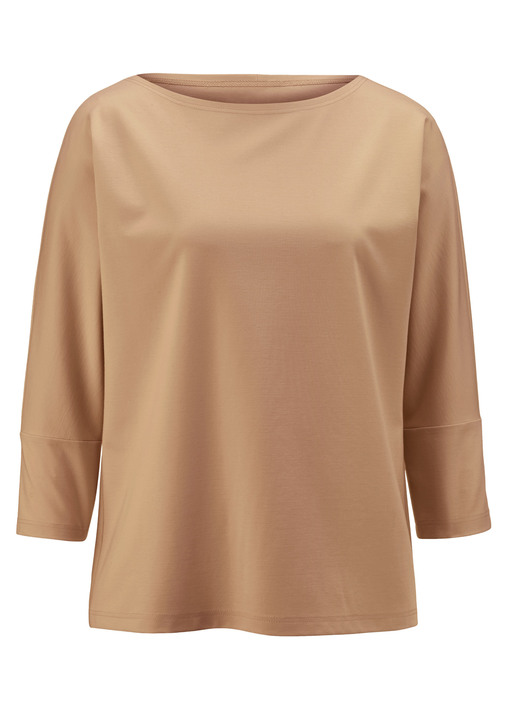 3/4-Arm - Shirt mit rundem Halsausschnitt, in Größe 036 bis 052, in Farbe MARINE Ansicht 5