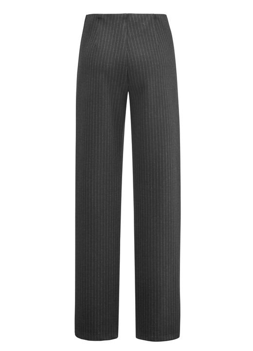 Hosen mit Knopf- und Reißverschluss - Modische Hose in bequemer Weite, in Größe 018 bis 052, in Farbe MARINE-GRAU Ansicht 5