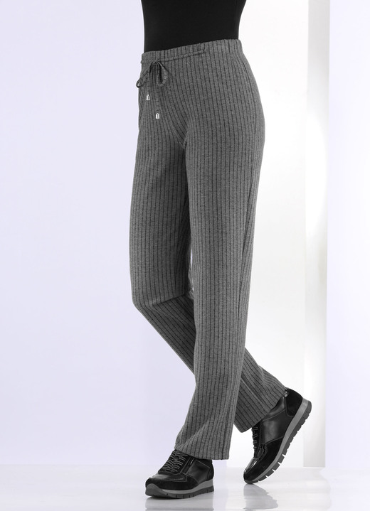 Hosen in Schlupfform - Hose im Joggpant-Style, in Größe 018 bis 052, in Farbe CAMEL-SCHWARZ Ansicht 6