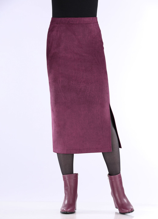 Uni - Rock in gerader Schnittführung, in Größe 018 bis 052, in Farbe MARINE Ansicht 4