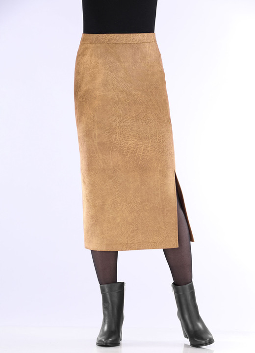 Uni - Rock in gerader Schnittführung, in Größe 018 bis 052, in Farbe MARINE Ansicht 7