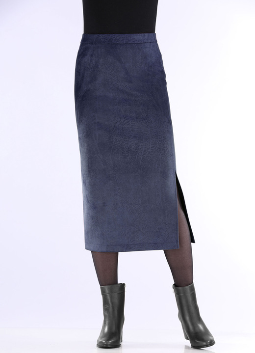 Uni - Rock in gerader Schnittführung, in Größe 018 bis 052, in Farbe BORDEAUX Ansicht 7