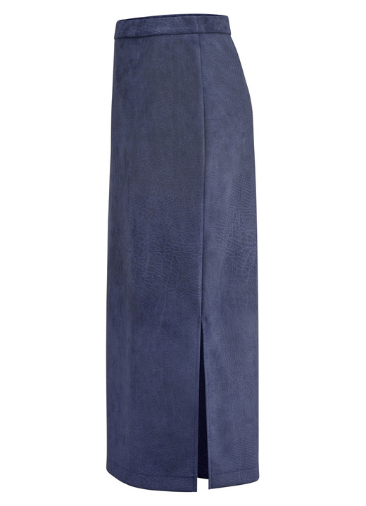 Uni - Rock in gerader Schnittführung, in Größe 018 bis 052, in Farbe MARINE Ansicht 2