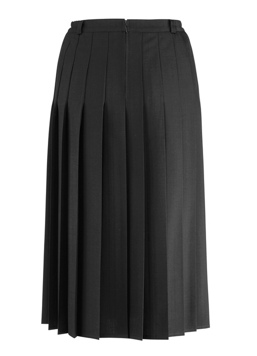 Uni - Rock mit figurgünstigen Rundumfalten, in Größe 019 bis 054, in Farbe MARINE Ansicht 9