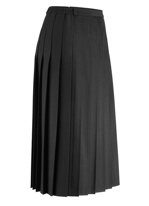 Uni - Rock mit figurgünstigen Rundumfalten Ansicht 8 Uni - Rock mit figurgünstigen Rundumfalten, in Größe 019 bis 054, in Farbe MARINE Ansicht 8