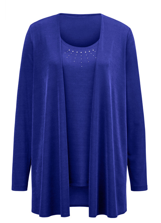 Langarm - Hinreißendes Twin-Set, in Größe 038 bis 056, in Farbe VIOLETT Ansicht 11