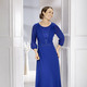 - Kleid mit unterlegter Spitze, in Größe 036 bis 052, in Farbe ROYALBLAU – Farbe ROYALBLAU – Ansicht 1