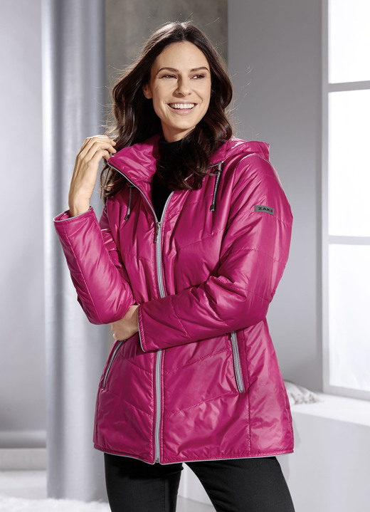 Jacken & Mäntel - Jacke mit Reißverschlusstaschen, in Größe 038 bis 054, in Farbe PINK Ansicht 4