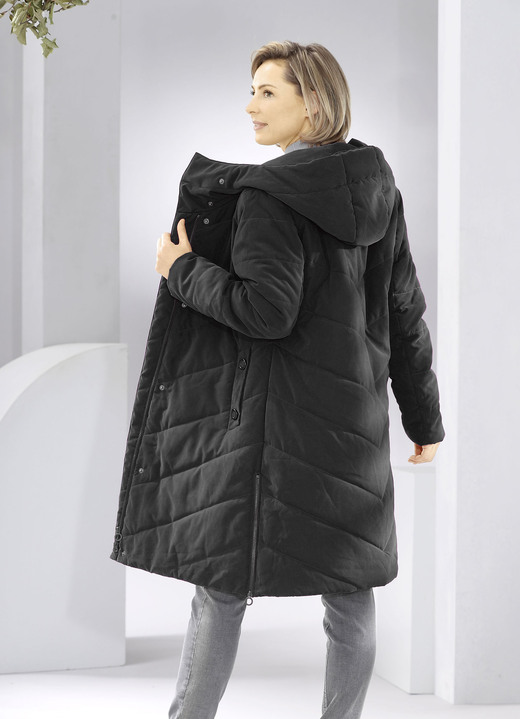 Jacken & Mäntel - Kurzmantel aus recycelten Fasern, in Größe 036 bis 054, in Farbe ZYKLAM Ansicht 4