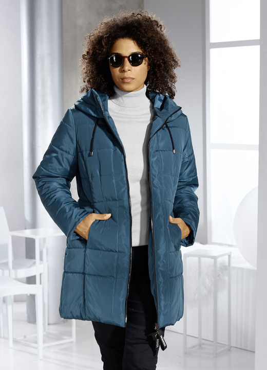 Jacken & Mäntel - Longjacke mit 2-Wege-Reißverschluss Ansicht 2 Jacken & Mäntel - Longjacke mit 2-Wege-Reißverschluss, in Größe 038 bis 054, in Farbe LAGUNE Ansicht 2