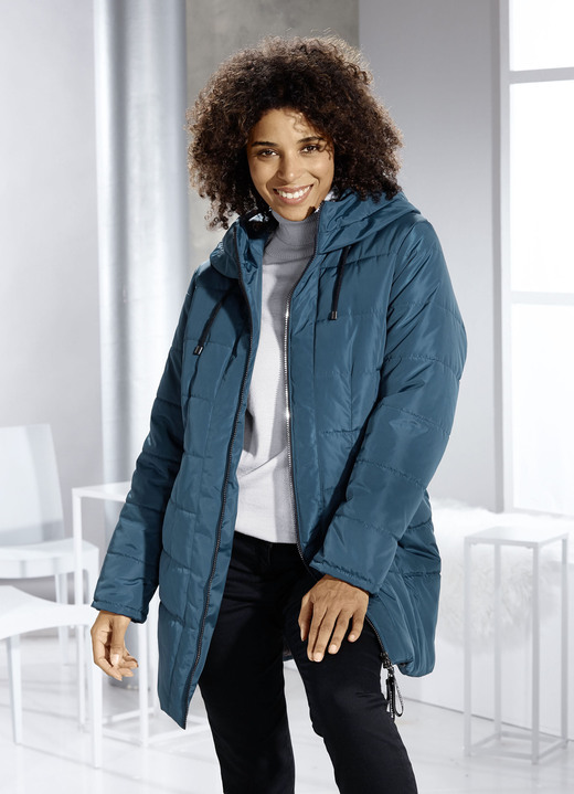 Jacken & Mäntel - Longjacke mit 2-Wege-Reißverschluss Ansicht 3 Jacken & Mäntel - Longjacke mit 2-Wege-Reißverschluss, in Größe 038 bis 054, in Farbe LAGUNE Ansicht 3