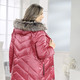 Winterjacken - Longjacke mit umschlagbaren Ärmeln in Kontrast – Farbe KORALLE – Ansicht 5 Winterjacken - Longjacke mit umschlagbaren Ärmeln in Kontrast, in Größe 018 bis 052, in Farbe KORALLE – Farbe KORALLE – Ansicht 5