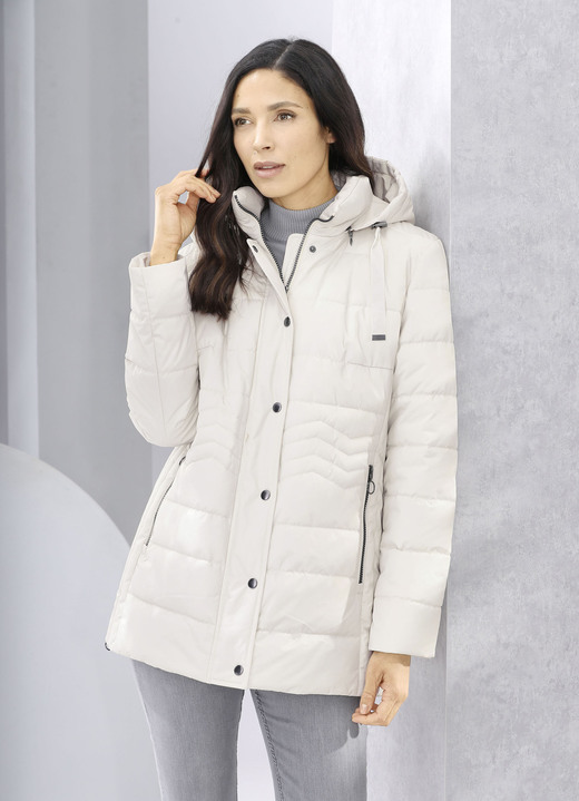 Damen - Funktionsjacke mit Längssteppung seitlich Damen - Funktionsjacke mit Längssteppung seitlich, in Größe 036 bis 054, in Farbe CREME
