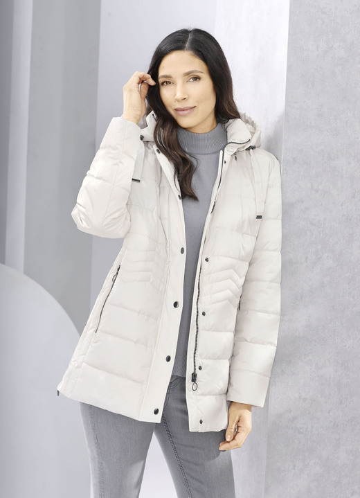 Jacken & Mäntel - Funktionsjacke mit Längssteppung seitlich Ansicht 3 Jacken & Mäntel - Funktionsjacke mit Längssteppung seitlich, in Größe 036 bis 054, in Farbe CREME Ansicht 3