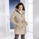 Jacken & Mäntel - Jacke mit abnehmbarem Kubstpelz-Besatz – Farbe KORK – Ansicht 1 Jacken & Mäntel - Jacke mit abnehmbarem Kubstpelz-Besatz, in Größe 019 bis 054, in Farbe KORK – Farbe KORK – Ansicht 1