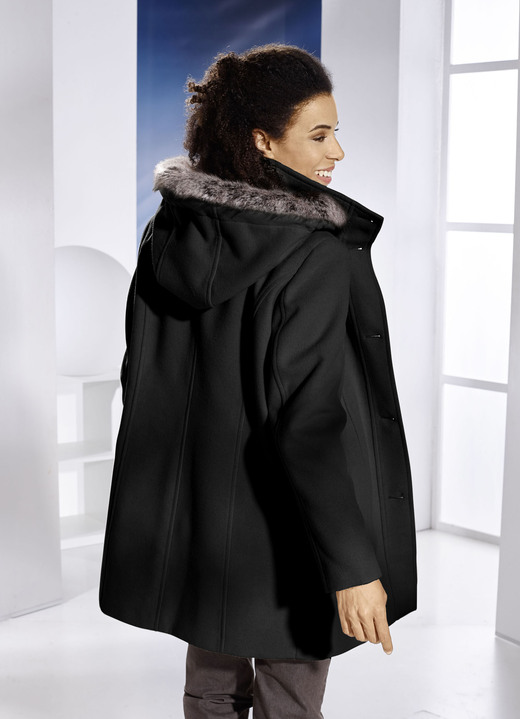 Jacken & Mäntel - Jacke mit abnehmbarem Kubstpelz-Besatz Ansicht 4 Jacken & Mäntel - Jacke mit abnehmbarem Kubstpelz-Besatz, in Größe 019 bis 054, in Farbe KORK Ansicht 4