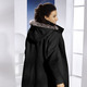 Jacken & Mäntel - Jacke mit abnehmbarem Kubstpelz-Besatz – Farbe SCHWARZ Jacken & Mäntel - Jacke mit abnehmbarem Kubstpelz-Besatz, in Größe 019 bis 054, in Farbe KORK