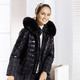 Winterjacken - Jacke im angesagten Materialmix – Farbe SCHWARZ – Ansicht 4 Winterjacken - Jacke im angesagten Materialmix, in Größe 034 bis 052, in Farbe SCHWARZ – Farbe SCHWARZ – Ansicht 4