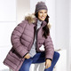 Lang - Funktions-Longjacke mit abnehmbarer Kapuze – Farbe MALVE – Ansicht 2 Lang - Funktions-Longjacke mit abnehmbarer Kapuze, in Größe 036 bis 052, in Farbe MALVE – Farbe MALVE – Ansicht 2
