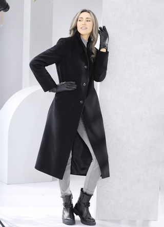 Mantel mit Knopfleiste