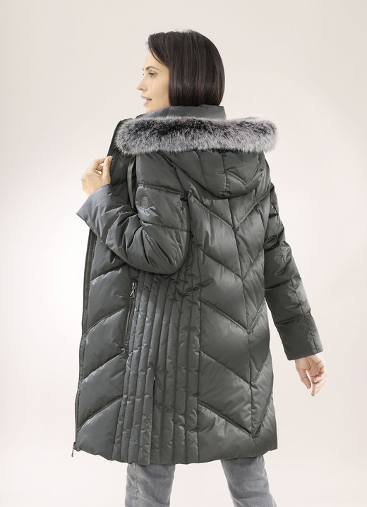 Jacken & Mäntel - Funktions-Kurzmantel mit fester Kapuze, in Größe 036 bis 054, in Farbe GRAFIT Ansicht 3