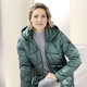Winterjacken - Funktionsjacke aus recycelten Fasern, in Größe 034 bis 052, in Farbe DUNKELGRÜN – Farbe DUNKELGRÜN – Ansicht 3