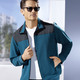 Sweatshirts - Sweatjacke mit Seitentaschen – Farbe PETROL-SCHWARZ – Ansicht 1 Sweatshirts - Sweatjacke mit Seitentaschen, in Größe 3XL (64/66) bis XXL (60/62), in Farbe PETROL-SCHWARZ – Farbe PETROL-SCHWARZ – Ansicht 1