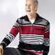Sweatshirts - Troyer aus reiner Baumwolle – Farbe SCHWARZ-WEIß-ROT-GRAU – Ansicht 2 Sweatshirts - Troyer aus reiner Baumwolle, in Größe 046 bis 062, in Farbe SCHWARZ-WEIß-ROT-GRAU – Farbe SCHWARZ-WEIß-ROT-GRAU – Ansicht 2