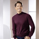Uni - Pullover mit Stehkragen in 4 Farben – Farbe BORDEAUX Uni - Pullover mit Stehkragen in 4 Farben, in Größe L(52/54) bis XXL(60/62), in Farbe PETROL