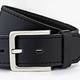 Gürtel - Klassicher Herren-Gürtel, aus Leder, 4 cm breit – Farbe SCHWARZ – Ansicht 1 Gürtel - Klassicher Herren-Gürtel, aus Leder, 4 cm breit, in Größe 110 bis 130, in Farbe SCHWARZ – Farbe SCHWARZ – Ansicht 1