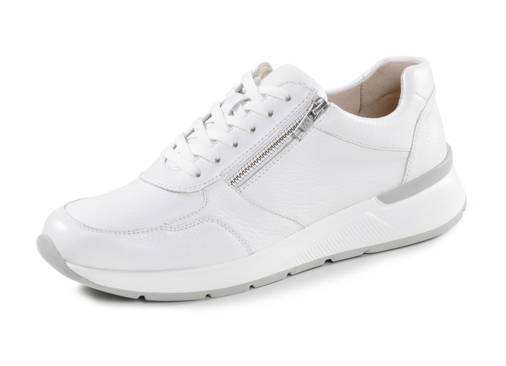 Slipper & Schnürschuhe - GINO GALANTE, klassische Herren-Sneaker, mit Reißverschluss, in Größe 040 bis 046, in Farbe WEISS Ansicht 1