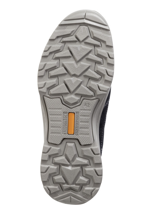 Slipper & Schnürschuhe - Schnürschuh aus Veloursleder und Textilmaterial, in Größe 040 bis 046, in Farbe DUNKELBLAU Ansicht 3