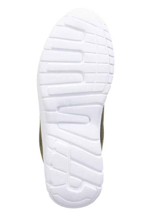 Slipper & Schnürschuhe - Schnür-Sneaker aus Synthetik und weichem Textilmaterial, in Größe 040 bis 046, in Farbe OLIV Ansicht 3