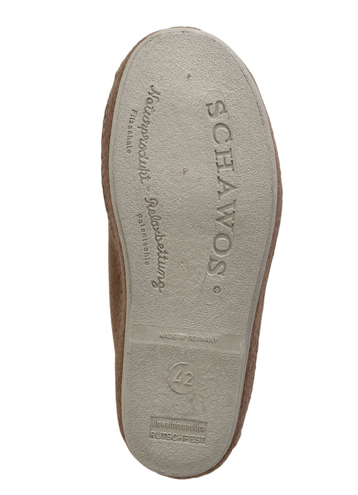 Schuhe - Stiefelette aus Veloursmaterial mit Klettverschluss, in Größe 040 bis 046, in Farbe BRAUN Ansicht 3